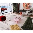 thumbnail image 5 of 40 Inch Cloud Shaped Coffee Table, Low Coffee Table with 3 Ball Legs for Living Room, Pink, 5 of 8