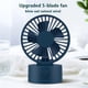 thumbnail image 4 of Ventilador de escritorio Wosthever inalámbrico recargable por USB azul oscuro, 4 of 6