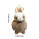 thumbnail image 3 of Exquisito y lindo llavero colgante de peluche de juguete para mochila, bellamente empaquetado, decoración para llaves de auto, lo que hace que el llavero de conejo de peluche sea más interesante., 3 of 7