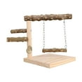thumbnail image 2 of Pet Parrot Playstand Ejercicio Gimnasio Bird Toy Portable Durable Bird Playground para rama de madera Yuyangstore Puesto de juegos para loros, 2 of 8