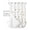 White, variant on No Hook Shower Curtain with Snap in Liner, Christmas Gold and White Snowflake Grey Hotel Shower Curtains for Bathroom, Washable Shower Curtain Liner Set with Mesh Top Window, 72”x78”