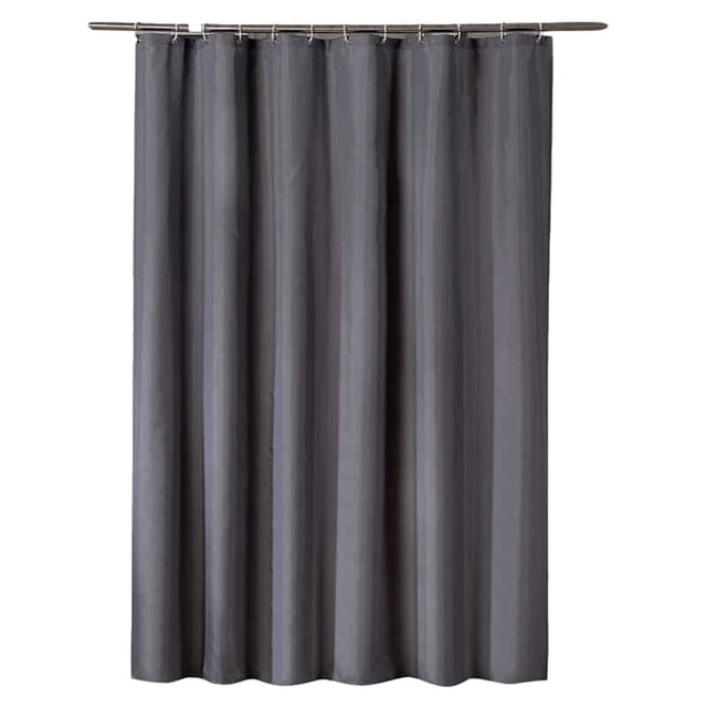 Shower Curtain, Printed Fabric Bathroom Curtain with Check Pattern, Polyester Shower Curtain with 12 Hooks, Decorative and Washable, for Home Bathroom Use