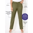 thumbnail image 3 of Catherines Women's Plus Size Petite Sateen Stretch Pant, 3 of 6