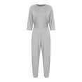 thumbnail image 3 of Aislor Women Care Dementia Clothing Alzheimers Anti-Strip Jumpsuit Nursing Nightwear with Zipper at Back and Leg Grey XL, 3 of 7