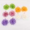 thumbnail image 5 of Boho Fabric Flower Dangle Earrings for Women Colorful Lightweight Handmade Shell Pearl Camellia Summer Wedding Vacation Statement Drop Dangling Earrings Birthday Holiday Jewelry, 5 of 12