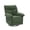 Green, variant on QuzyAor 360° Swivel Rocker Recliner Chair, Manual Overstuffed Glider with Textured Fabric, Ergonomic Nursery Recliner for Living Room,Gray