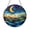 Acrylic 3.5 Inch, variant on Night Sky Celestial Moon Window Hanging Stained Glass Suncatcher Decor, Starry Sky Sun Catcher Panel for Home Window Decoration, Decorative Art Gift