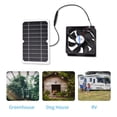 thumbnail image 4 of Panel solar de 6W 5V con ventilador Ventilador Gallineros Ventilador solar Célula solar para coberti CACAGOO Ventilador eléctrico, 4 of 7