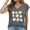 Dark Gray, variant on Cozymy Oversized Sleeveless V-Neck Tunic Top, Bright Yellow Dot Print Tank, Relaxed Fit Summer Tee