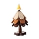 thumbnail image 1 of Salvamanteles de madera para platos calientes, 1 soporte, posavasos con forma de árbol, mesa de madera sombrero amarillo, 1 of 9