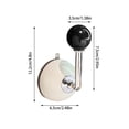 thumbnail image 2 of Suction Cup Hooks For Wall In Bedroom Living Room Bathroom Strong Hold Removable Reusable ABS Plastic Red Design No Drill Needed, 2 of 2