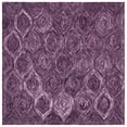 thumbnail image 6 of SAFAVIEH Ikat Kim Geometric Wool Area Rug, Purple, 4' x 6', 6 of 9