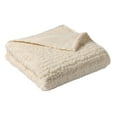 thumbnail image 5 of Better Homes & Gardens Ivory Twisted Rib Faux Fur Throw, 50" x 72", 5 of 9