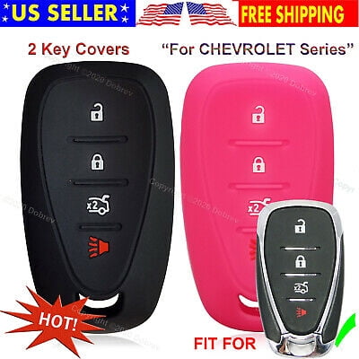 2 Silicone Cover Holder Protector Remote Chevy Fob Smart Case for Chevrolet Key