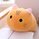 thumbnail image 2 of 2x Gato suave de dibujos animados Juguete de peluche Almohada para abrazar Animales de peluche Día de San Valentín Soledad almohada de sofá de peluche de gato, 2 of 4