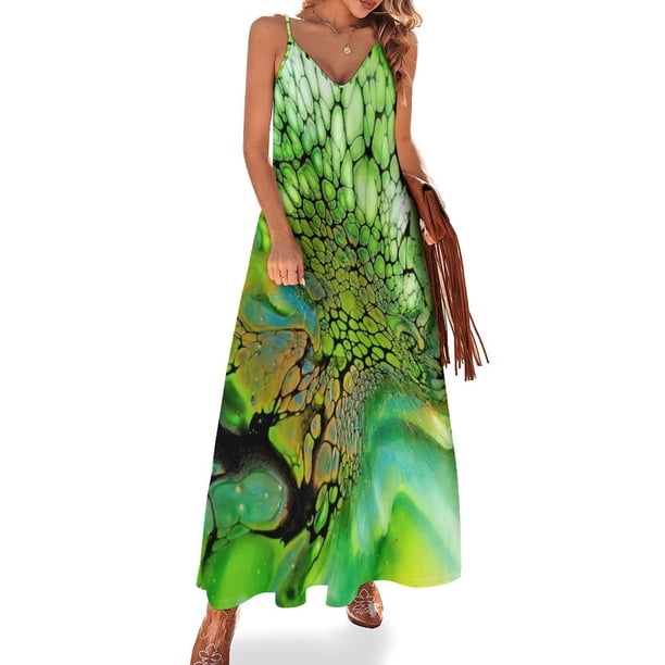Vestido sin mangas Green Machine Vestidos de mujer para ocasiones especiales Vestidos de verano para mujer
