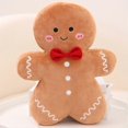 thumbnail image 2 of Coussin Bonhomme en Pain d'Épice Poupée Oreiller Doux Décorations pour Enfants, 2 of 5