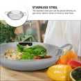 thumbnail image 3 of Cooking Wok Double Handle Cooking Pan Stainless Steel Pan Kitchen Cooking Wok, 3 of 7
