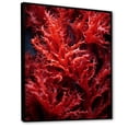thumbnail image 2 of Designart "Scarlet Gorgonacea Waters" Coastal Coral Under Water Floater Framed Wall Art Living Room, 2 of 5