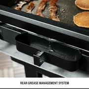 Blackstone E-Series Griddle, 22 Inch 2-Burner Electric Flat Top Grill with Hood and Prep Cart, Black