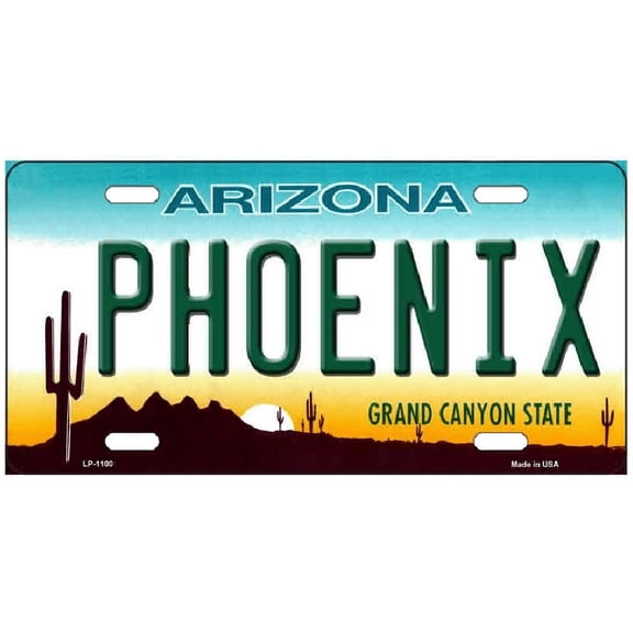 Phoenix Arizona Grand Canyon State Novelty License Plate