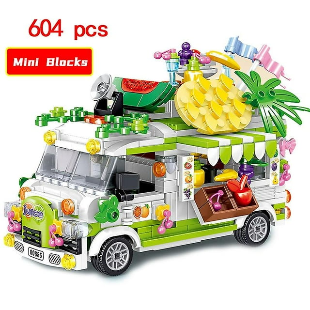 Food Ice Cream Car Camper Candy Friends Sets Building Mini Block