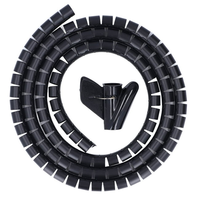 Organizador de cables en espiral Jadeshay Negro
