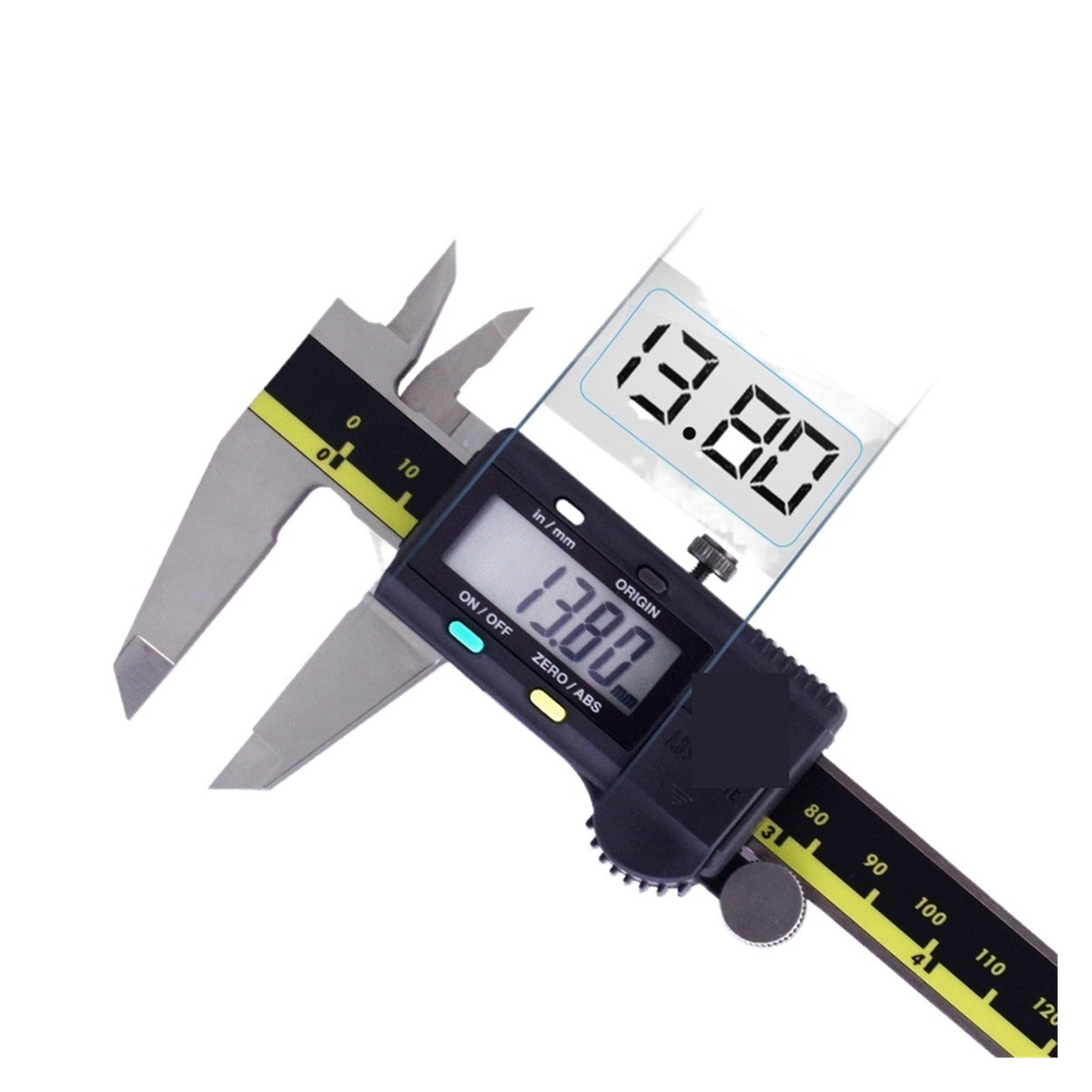 Caliper LCD Digital Vernier Calipers 6inch 0-150 200 300mm 500-196-20 Caliper Electronic Measuring Stainless Ste ,Easy to Operate