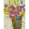 thumbnail image 2 of Goldberger, Jennifer 12x14 Gold Ornate Wood Framed with Double Matting Museum Art Print Titled - Bouquet Collage II, 2 of 4