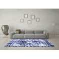 thumbnail image 3 of Ahgly Company Machine Washable Indoor Rectangle Abstract Blue Modern Area Rugs, 7' x 9', 3 of 4