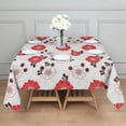 thumbnail image 3 of Pioneer Flower Floral Print Pattern Square Tablecloth, Waterproof Wipeable Spillproof Washable Table Cover for Home Kitchen Party Decor, 52"x52", 3 of 6