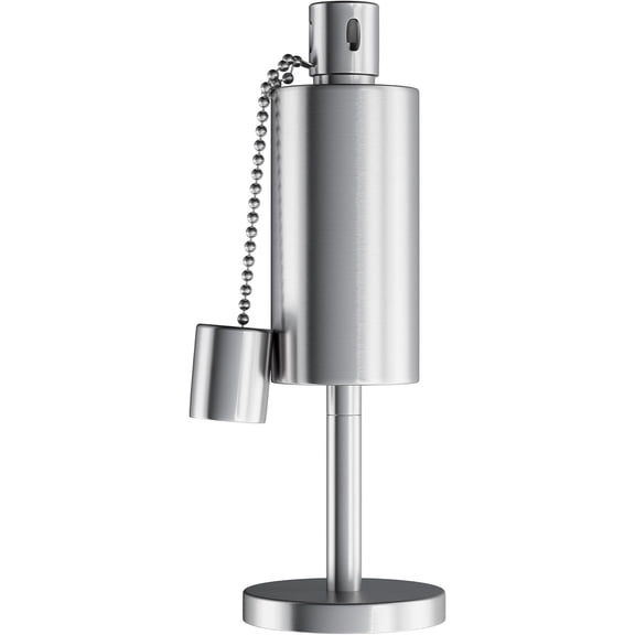 Table Top Torch Canister - 10.5in Tall Stainless Steel Refillable Citronella Torches Outdoor Tabletop for Outside Patio or Deck Oil Lamp Lighting by
