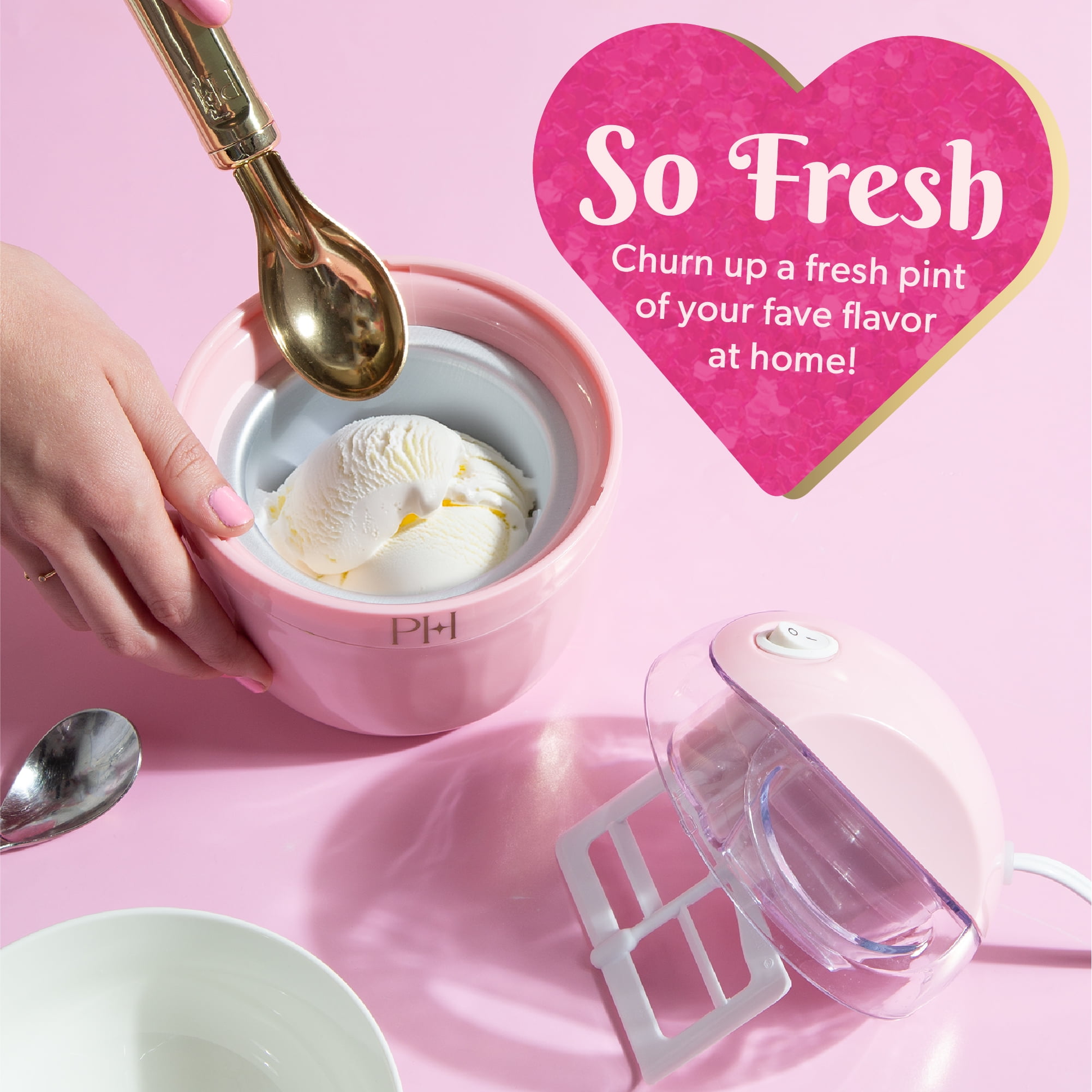 Paris Hilton Mini Ice Cream Maker, Pink