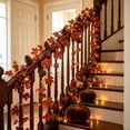 thumbnail image 5 of AYktou Fall Maple Leaves Garland, 5.7 Ft Hanging Vines Garland Artificial Autumn Foliage Garland Thanksgiving Decor Table Decor Fall Garland for Home Wedding Fireplace Party Outside Indoor Decor, 5 of 8