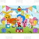 thumbnail image 1 of Decoración de pancarta de mesa de dibujos animados, telón de fondo Plim para fiesta de primer cumpleaños de niños, fotografía de cerdo de dibujos animados, Fondo de vinilo arcoíris, 1 of 4