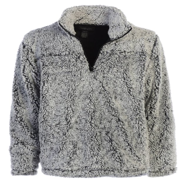 Gioberti Men and Women Super Soft Sherpa 1/4 Zip Pullover Sweater