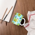 thumbnail image 4 of Yiaed Cartoon Avocado Print Ceramics Coffee,Large Handle Design,Extra Large Tea and Coffee Cup for Office and Home Mugs, 4 of 6