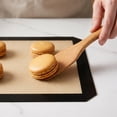 thumbnail image 3 of Non-Stick Silicone Baking Mat for Oven, Heat Resistant Rectangular Baking Sheet Liner with Buttons, Reusable Kitchen for Easter Holiday Baking, 11.8 x 8.3 in, 1Pack Gray, 3 of 5