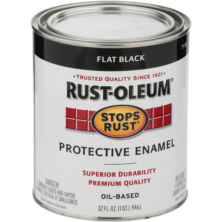 Rust-Oleum® Stops Rust® Oil Based Flat Black Protective Enamel 32 fl. oz. (Rust Best Solo Base)