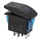 thumbnail image 1 of Interruptor Basculante A Prueba De Agua, Interruptor De Palanca De Encendido Y Apagado Con Retroiluminación Azul De Un Solo Polo, Larga Duración Para Vehículos De 12-24 V, OTVIAP On Off Toggle Switch, 1 of 8