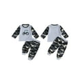 thumbnail image 2 of Miaouyo Toddler Baby Boy Fall Outfit 6 12 18 24 Months 2t 3t 4t Tractor Print Long Sleeve T-shirts Camo Elastic Waist Pants 2 Piece Set, 2 of 9