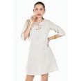 thumbnail image 1 of Vestido de lino a rayas Roman Fashion /Juvenil, 4085 (Líneas beige) beige G, 1 of 5