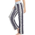 thumbnail image 3 of FREEAMG Women Pajama Pants Lounge Pants Long Stretch Comfy Sleepwear Ethnic Stripes, 3 of 7