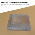 thumbnail image 5 of DECOMELODY CD Organizer Transparent 10Pack 5.6x4.9in, 5 of 10