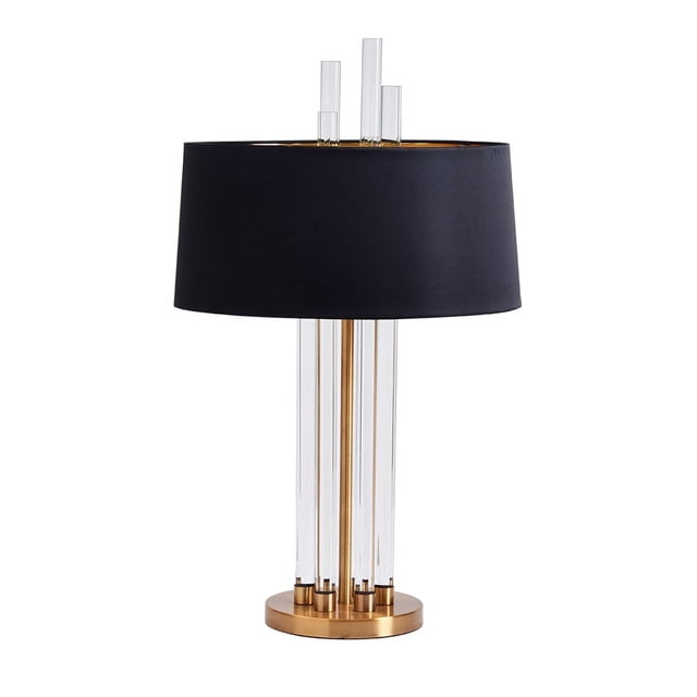 Jennifer Taylor Home 16" Moderne Cristal Accent Table Lampe Or