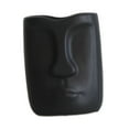 thumbnail image 2 of Jarrón de cerámica con rostro humano, sencillo, fácil de usar, resistente, decoración de arte nórdico para 10cmx13cm, 2 of 9