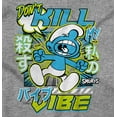 thumbnail image 2 of Smurfs Kanji Don't Kill My Vibe Unisex Plus Size Long Sleeve Tee Shirt Brisco Brands 3X, 2 of 5
