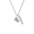 thumbnail image 2 of Delight Jewelry Silvertone Large Mother of the Groom Heart Silvertone Sisters Best Friends Forever Bar Charm Necklace, 23", 2 of 4