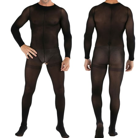 

Fhljh Fashion Men s Nightclub Open File Sexy Pajamas Sexy Full Body Stockings