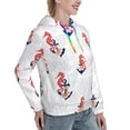 thumbnail image 6 of Lsque Sea Horse And Corals1 Pattern Casual Women's Hoodie,Hooded Sweatshirt with Kangaroo Pocket,Pullover Hoodie with Eye-catching Drawstrings-Medium, 6 of 7